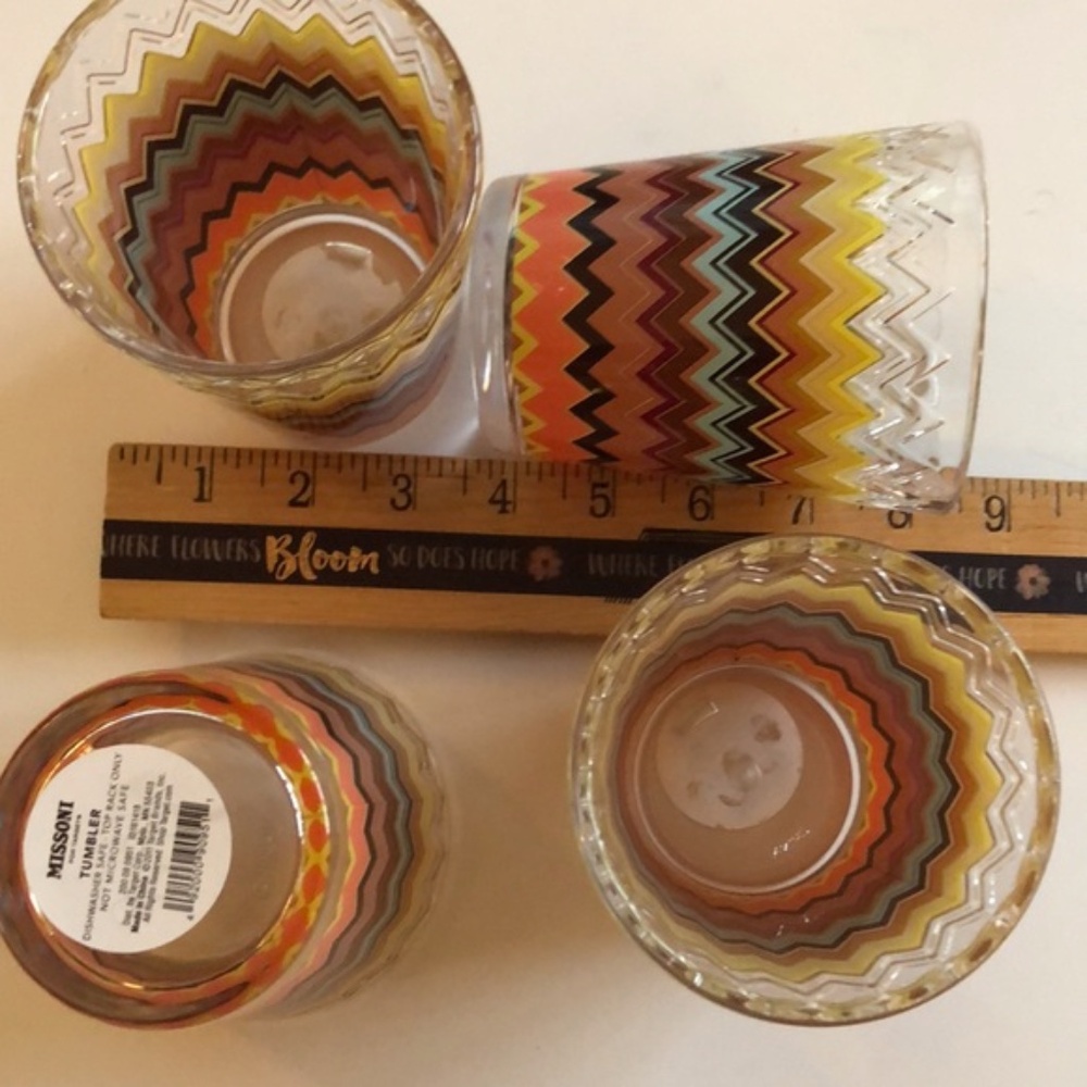 NIB MISSONI for TARGET Chevron Zig Zag Tumblers 20th Anniversary Set - Picture 9 of 15